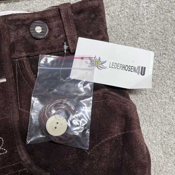 Brown Embroidered Men's Hybrid Shorts - Picture 4 of 16